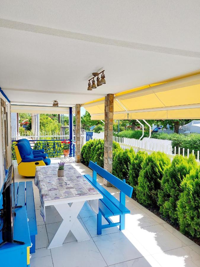Nea Kallikrateia Villa Blue House מראה חיצוני תמונה